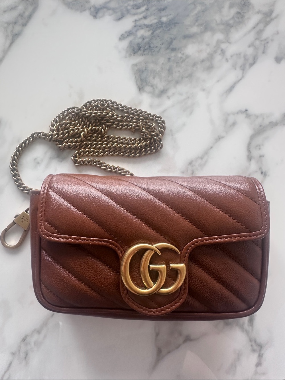 AUTHENTIC Gucci GG Marmont Super mini shoulder bag - Picture 3 of 15